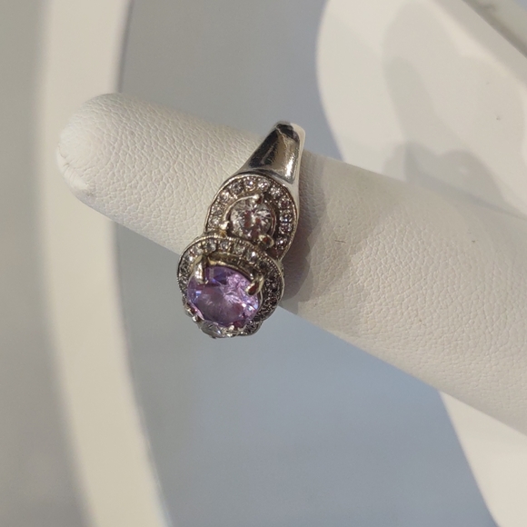 14kt white gold women's 78 pave diamond engagement Cocktail ring setting 6